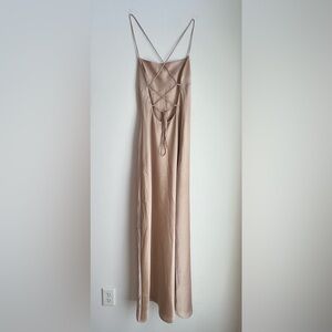 Show Me Your MuMu Champagne Luxe Satin Fabric